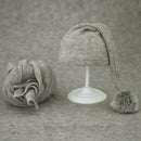 Weiche Baby-Foto-Wraps mit Hut 2er-Set Neugeborenen-Jungen-Mädchen-Fotografie-Wickeldecke-Kind-Bild-Requisiten-Zubehör