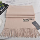 VISROVER neue 32 Farben Frau Winterschal Mode weibliche Schals Kaschmir handfeeling Winter Wraps einfarbig Winter Hijab Schal