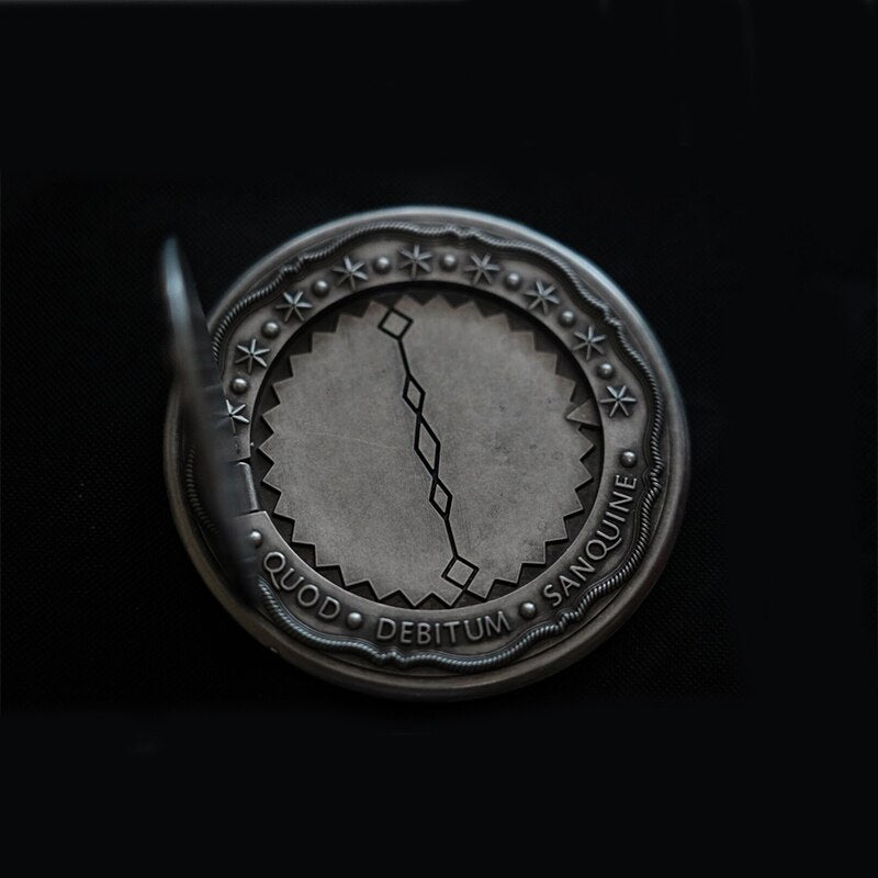 Movie John Wick Cosplay Prop Accessories Gold Coins With Continental Hotel Card Blood Oath Marker