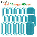 15/30/50/100Pair Replacement Gel Pads For EMS Trainer Weight Loss Abdominal Muscle Stimulator Exerciser Replacement Massage Gel