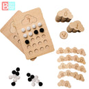 Montessori Tracing Board Holzspielzeug für Mädchen Jungen Doppelseitige Groß- und Kleinbuchstaben Nummer Lernspiel Spielzeugprodukt