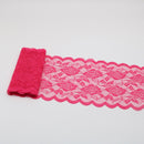 Cinta de encaje elástica de 2 yardas, adorno de flores, bordado de 150MM de ancho, adornos de tela de encaje africano para vestido de boda, manualidades de costura Diy