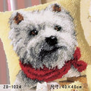 Animal Series Exquisite grobe Wolle Kreuzstich Teppich Stickerei 3D Segment Stickerei Kissen DIY handgefertigtes Materialpaket