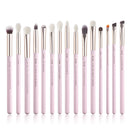 Jessup Augen-Make-up-Pinsel-Set, 15-teilig, präziser Lidschattenpinsel, Augenbrauen-Eyeliner, Blending Concealer, natürliches, synthetisches, schwarzes T177