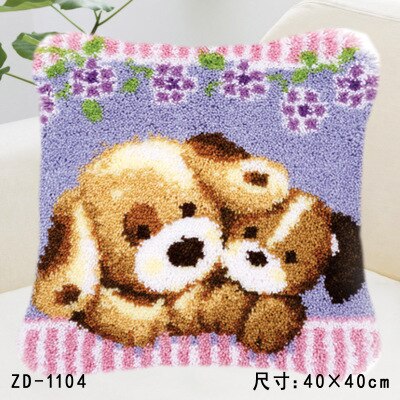 Animal Series Exquisite Coarse Wool Cross Stitch Carpet Embroidery 3D Segment Embroidery Pillow DIY Handmade Material Package