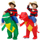 Kinder Kind Aufblasbare Dinosaurier Kostüm Anime Maskottchen Kleid Anzug Halloween Purim Weihnachtsfeier Cosplay Kostüme für Jungen Mädchen