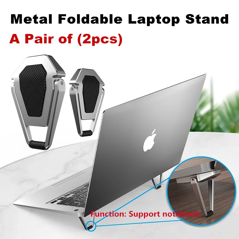 Vertical Adjustable Laptop Stand Aluminium Portable Notebook Mount Support Base Holder For MacBook Pro Air Accessory Book Holder