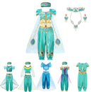 MUABABY Arabian Princess Dress Up Girl Aladdin Kostüm Kinder Fotografie Halloween Party Outfit Kleidung