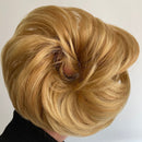 Tinashe Beauty Gummiband mit unordentlichem Haarknoten Scrunchy Chignon mit Gummiband Messi Haarteile Donut für Frauen Kinder