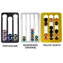 Kaffeepadhalter aus Metall, verspiegelter Aluminiumständer, Kaffeekapsel-Aufbewahrungsständer, Nespresso-Kaffeekapselständer für Nespresso