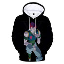 Die neuesten 3D Hisoka Hoodies Sweatshirts Männer Frauen Hoodie Mode Herbst 3D Comic Hisoka Jungen Mädchen Schwarz + Weiß Pullover