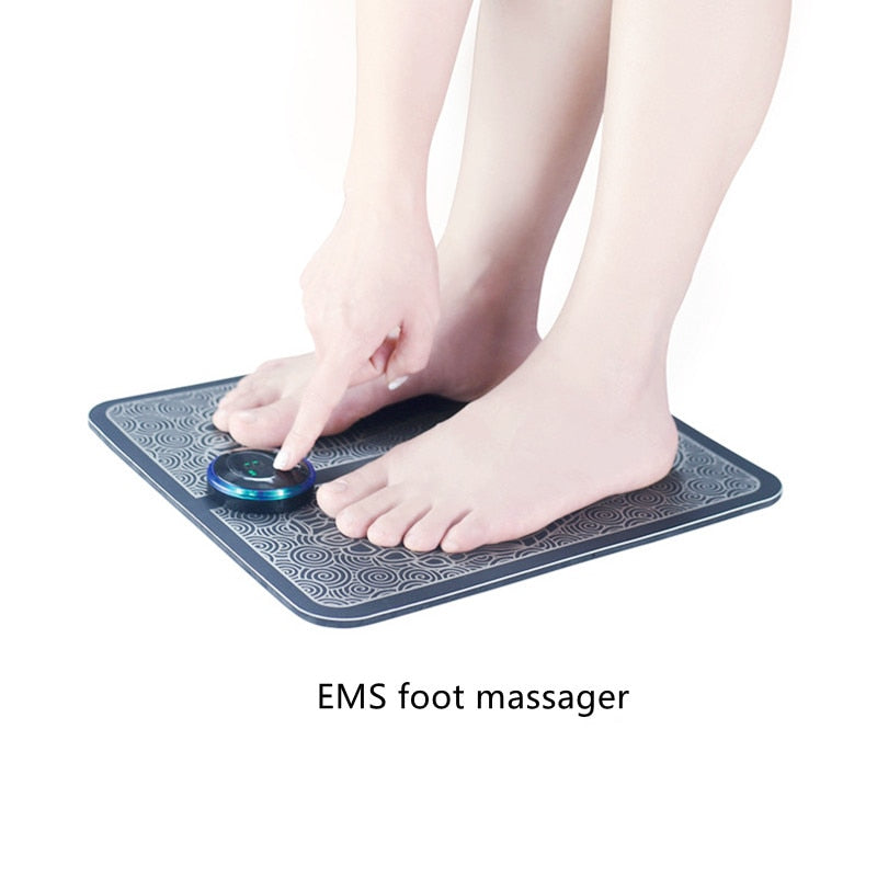 Elektrische EMS-Fußmassage r Pad Fußmuskelstimulator Beinformung Fußmassage Massagematte Schmerzen lindern Schmerzen im Gesundheitswesen