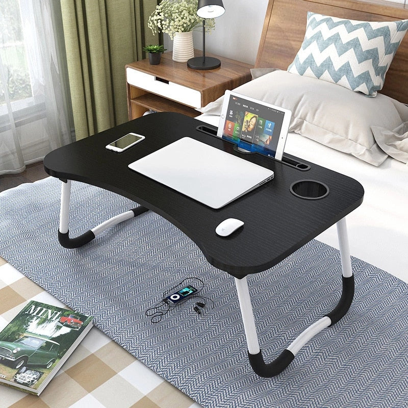 Escritorio portátil para ordenador portátil, mesa plegable para el hogar, portátil, estudio, soporte para ordenador portátil, escritorio para cama y sofá, mesa de ordenador con patas plegables