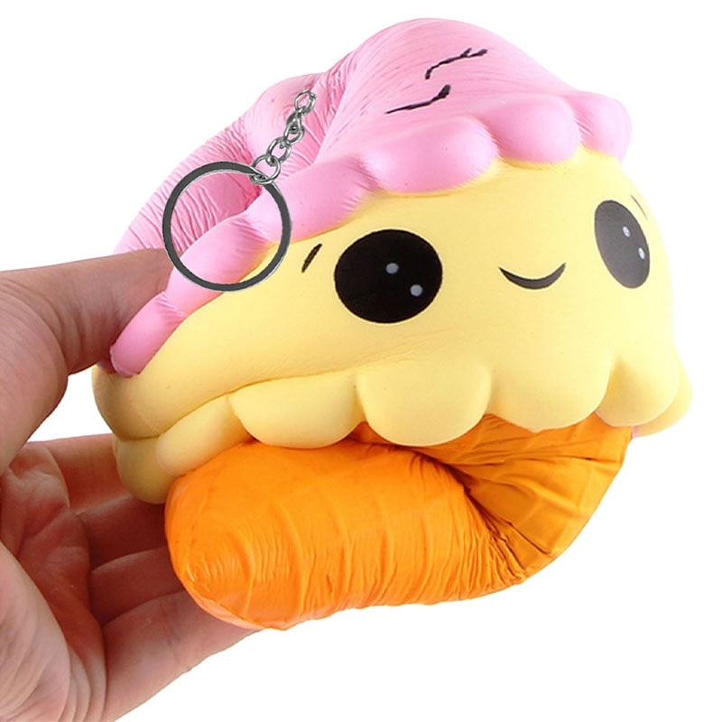 New Squishy Kawaii Ice Cream Slow Rising Gags Practical Jokes Toy Squish Antistress Kawaii Squishies Squeeze Food Wholesale