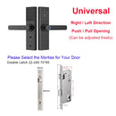 YOHEEN Wifi Elektronisches Smart-Türschloss mit Tuya-App, biometrischem Fingerabdruck-Sicherheitsschloss, Passwort-RFID-Karte