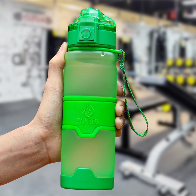 ZORRI Flasche für Wasser, Protein-Shaker, tragbar, Bewegung, Sport, Wasserflasche, Bpa-frei, umweltfreundlich, Sport, Camping, Wandern, Gourde