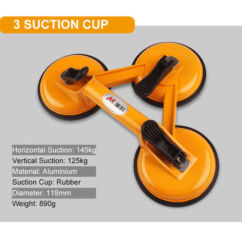 Vacuum Suction Cup Grip Sucker Plate Single Claw Double-claw Three -jaw Suction Puller For Tile  Glass Floor Sucker Lifting Tool