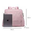 Soboba Wasserdichte rosa Wickeltasche für die Babypflege, multifunktionaler Wickelrucksack mit großer Kapazität, Reisetasche mit 2 Riemen