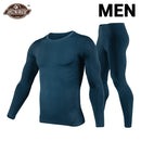 Herobiker Winter Herren Fleece gefüttert Thermounterwäsche Set Motorrad Skifahren Basisschicht Warme Shirts &amp; Tops Unteranzug 3 Farben