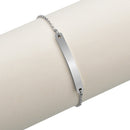 Fashion Customized Words Bar Chain Armband für Männer Edelstahl verstellbare Gravur Name Armreif Party Schmuck