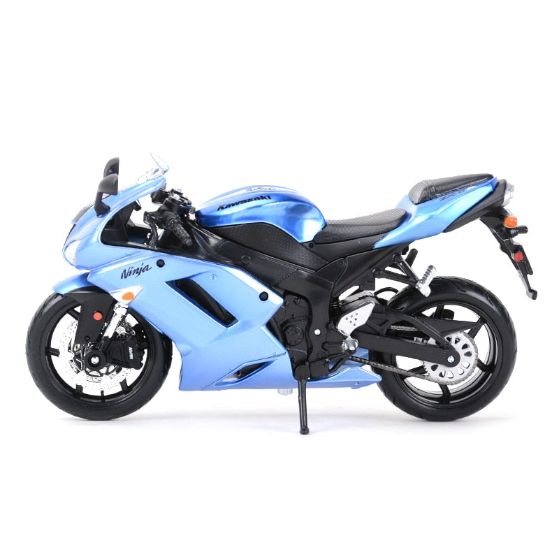 Maisto 1:12 Kawasaki Ninja ZX-6R Blue Die Cast Vehicles Collectible Hobbies Motorrad Model Toys