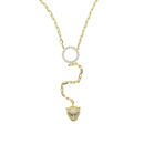 Moda europea joyería de las mujeres fresco animal leopardo jaguar colgante gargantilla Y lariat collar largo para mujer