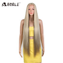 Edle Cosplay-Perücken für schwarze Frauen, gerade, synthetische Spitze, 38-Zoll-Ombre-Blonde-Spitze-Perücke, Cosplay, blonde, synthetische Spitze-Perücke
