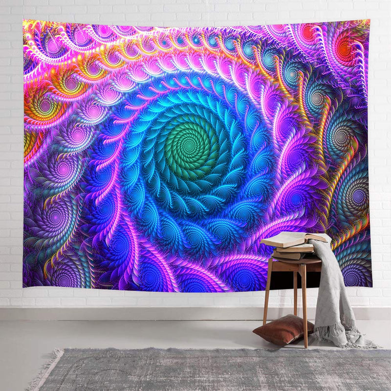 Simsant Psychedelic Tapestry Abstract Naked Girl Hippe Flower Wall Hanging Tapestries for Living Room Bedroom Dorm Home Decor