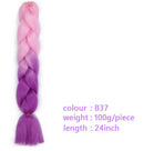 Black Star Hair Ombre Jumbo Braiding Hair Extensions 24 Inch Twist Braids Synthetic Hair Fiber for Twist Braiding for Women