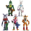 5 Teile / satz Anime Figur Five Night At Freddy Abnehmbares Gelenk Fnaf Cute Bonnie Bear Rabbit Foxy Actionfigur Pvc Modell Freddy Toy