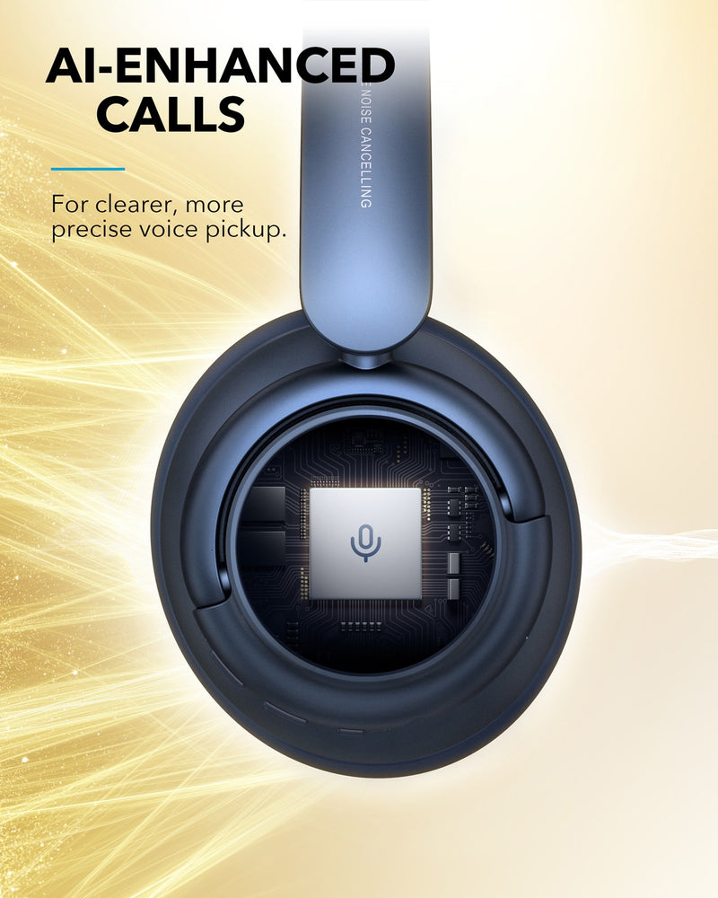 Soundcore by Anker Life Q35 Drahtlose Bluetooth-Kopfhörer mit aktiver Geräuschunterdrückung, Hi-Res, 40 Stunden Spielzeit, klare Anrufe