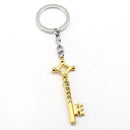 1 Stück niedlicher Anime Angriff auf Titan Eren Jaegers Schlüsselform Halsketten Anhänger Shingeki No Kyojin Halskette Cosplay Figur Spielzeug Geschenk