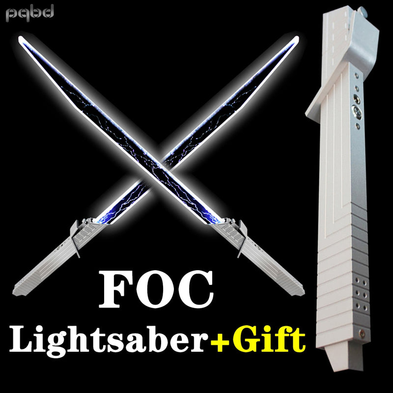 pqbd Lightsaber FOC Darksaber Tarre Vizsla Luminous Sword Mandalorian Blade Custom Laser Saber Taschenlampe FX Force Cosplay Geschenke