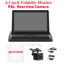 4,3 '' HD faltbarer Auto-Rückfahrmonitor, der LCD-TFT-Display Nachtsicht-Rückfahrkamera PAIL / NTSC für Fahrzeuge umkehrt