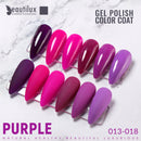 Beautilux Nagel-Gel-Polnisch-Installationssatz-violette purpurrote Lavendel-Farben-UV-LED-Gele stellten halbdauerhaften Nagellack-Lack 10ml 6pcs/lot ein