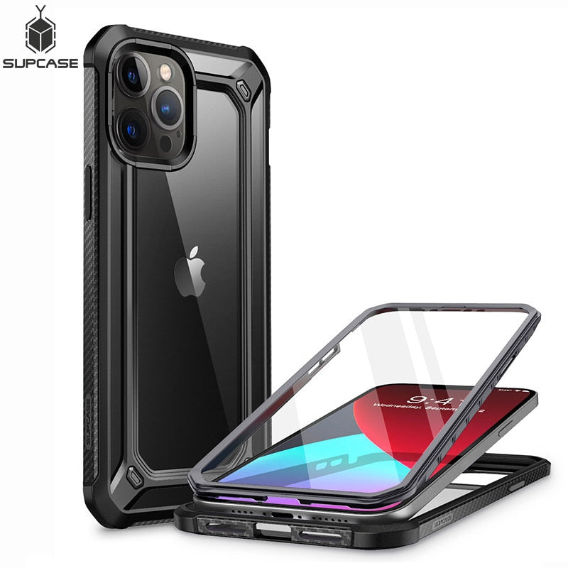 SUPCASE Für iPhone 12 Pro Max Hülle 6,7 Zoll (Release 2020) UB EXO Pro Hybrid Clear Bumper Cover MIT Eingebautem Displayschutz