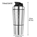 Neue Edelstahltasse Vakuummixer Outdoor Wasserkocher Abnehmbare Doppelschicht Molkenproteinpulver Sport Shaker Wasserflasche