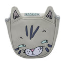 Golf Putter headcover Magnetic Closure for center-shaft Club cove Cartoon cat free shipping