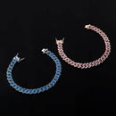 TOPGRILLZ, nueva pulsera cubana de Miami de 8mm a la moda, pulsera de circonita cúbica completamente helada, joyería de rapero de Hip Hop, pulsera para mujer, regalo