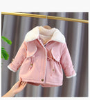 Girls Jackets 2021 New Winter Coat Foreign Style Children&