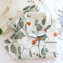 2022 Frühling und Herbst neue Damen-Pyjamas aus 100% Baumwolle mit langen Ärmeln zu Hause bequem plus Größe Sommer dünne Nachtwäsche Frauen