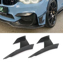 6 stücke Kohlefaser Auto Styling Zubehör Frontstoßstange Lip Fin Splitter Spoiler Canard Aufkleber Fit für BMW F80 M3 Für BMW F82 M4