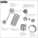 XEOLEO Manuelle Kaffeemühle 45MM Aluminium Kaffeemühle Schwarz/Braun/Silber/Gold 15g Tragbare Mini-Kaffeemühle