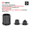 DT SWISS FreeHub dt240 350 1700 Kappen MTB Fahrradnaben Konverter Mountainbike Endadapter QR oder THRU Adapter HG/XD/MS BOOST