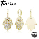 Topgrillz 925 Sterling Silber neue Hand Anhänger hohe Qualität Iced Out Zirkonia Hip Hop Mode zarter Schmuck für Geschenk