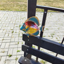 Metall-Fisch-Wandkunst für Hausgarten, Dekoration, Outdoor-Statuen, Skulpturen, Terrasse, Wohnzimmer, Dekoration, Hof