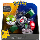 TOMY Pokemon Genuine  Elf Ball Belt Pikachu Pokeball Pocket Monster Variant ModelToy Set cosplay Action Figure Model Kids Toy