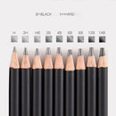 Professional 29 PCS Sketch Pencil Set Sketching Charcoal Drawing Kit Wood Pencils Set For Painter School Students Art Supplies