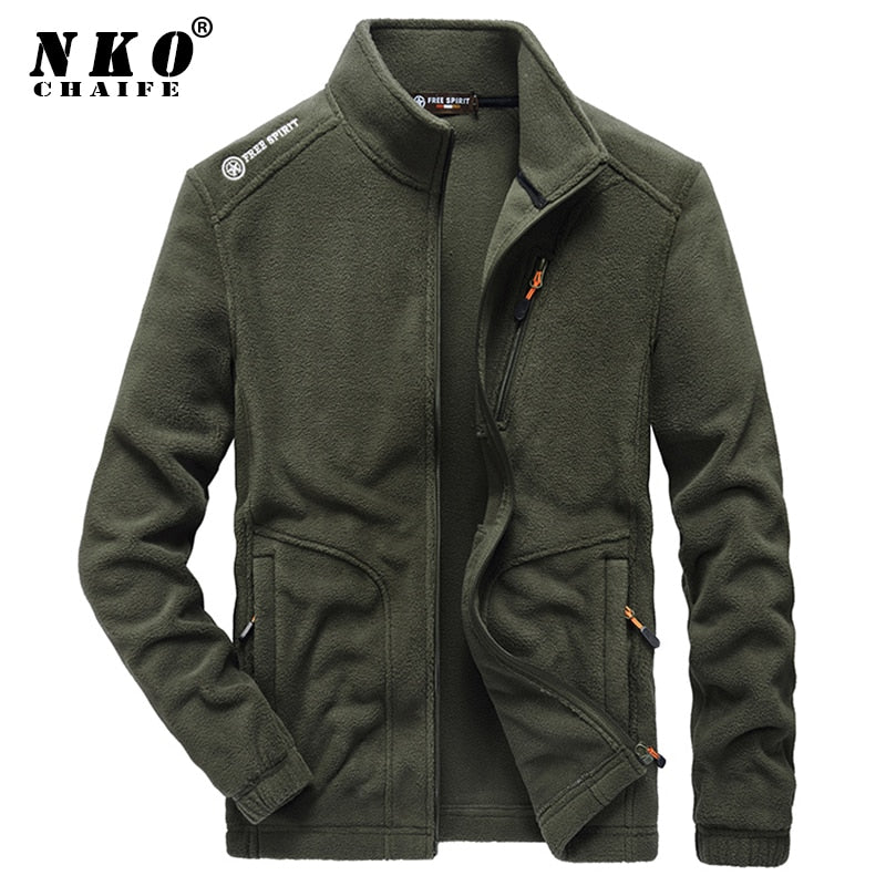 CHAIFENKO 2021 New Winter Fleece Jacket Parka Coat Men Casual Bomber Military Outwear Spring Thick Warm Tactical Army Jacket Men