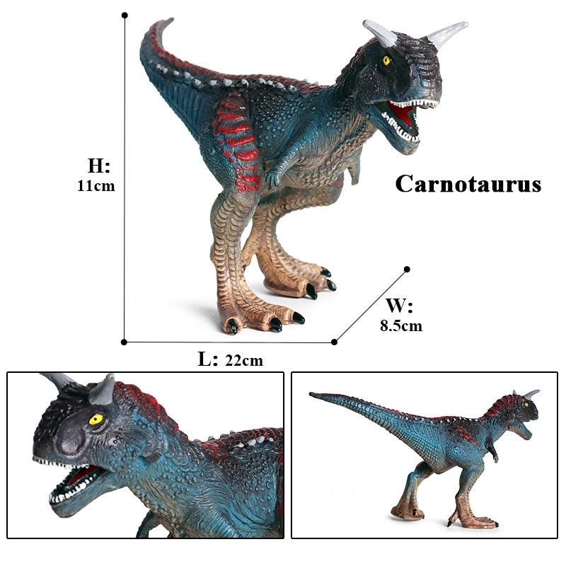 Oenux New Jurassic Dinosaurier Carnivorous Carnotaurus Action Figure T-Rex PVC Hochwertige Sammlung Modell Spielzeug für Kinder Geschenk